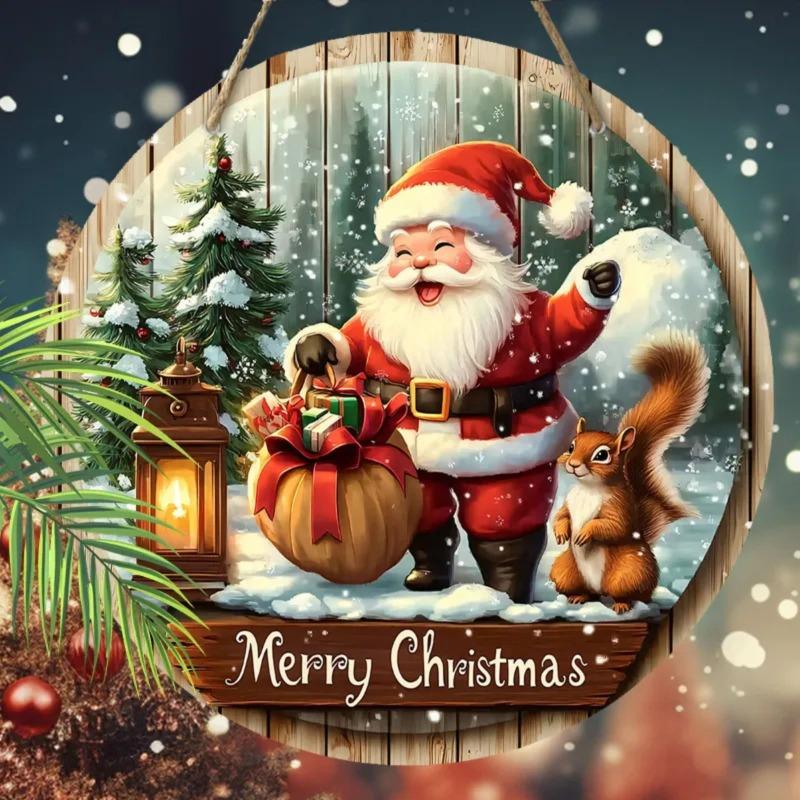 2D Flat Hanging Decorative Metal Sign Hand Painted Art