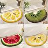 Little Fresh Fruit Special Imitation Cashmere Carpet Warm Machine Washable Bathroom Door Carpet Porch Mat Home Decor
