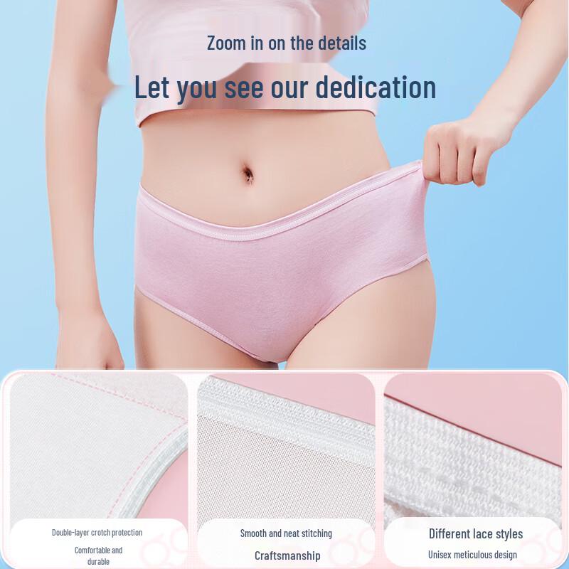 Freego Women's Disposable Cotton Underwear