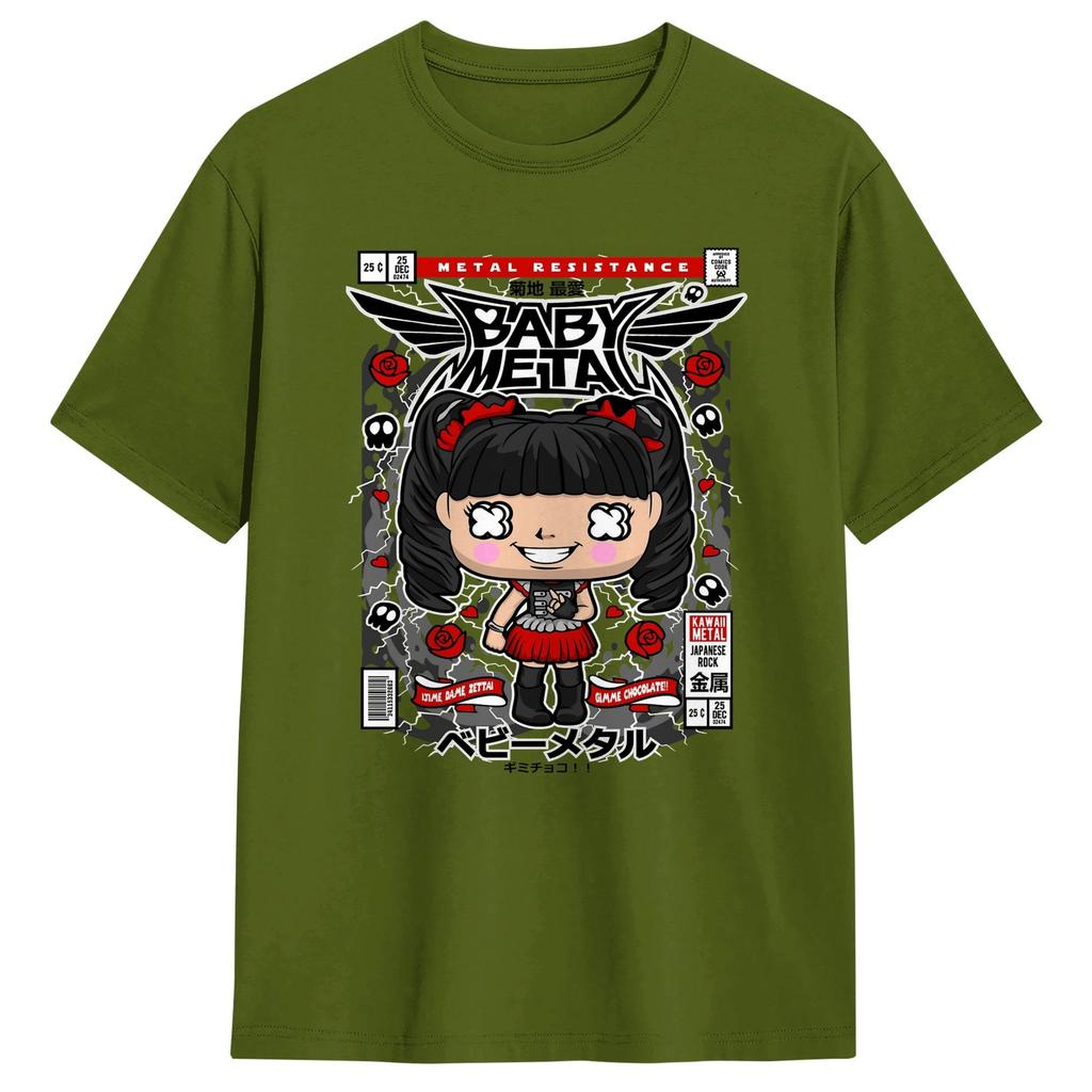 Babymetal World Tour 2026 TShirts for Unisex Novelty 100 Cotton Tees O Neck Short Sleeve T Shirt Original Clothes