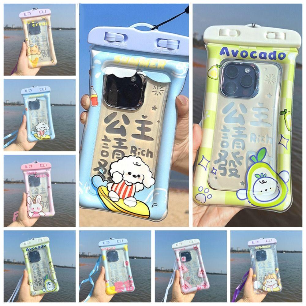 

Airtight Bag Phone Waterproof Pouch Seal Type Mobile Phone Sealing Bag Phone Accessories avocado