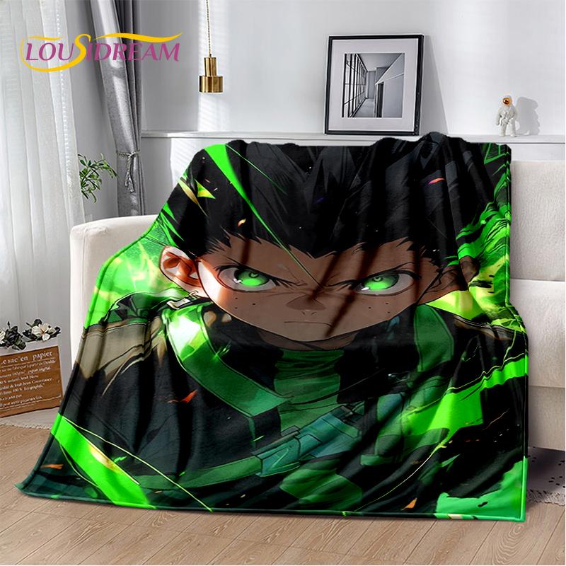 HxH Anime Hunter×Hunter Cartoon Soft Flannel Blanket for Beds Bedroom Sofa Picnic,Throw Blanket for Cover Outdoor Leisure Nap