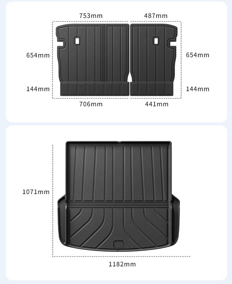AITO M7 TPE Floor Mats 2022-2026: Eco-Friendly Car, Trunk, and Seat Backrest Mats