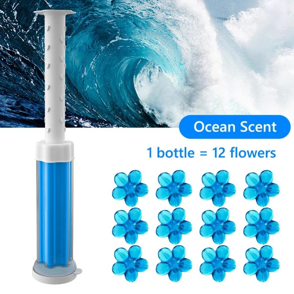 Toilet Cleaner Gel Remove Odors Leave Flower Aromatic Toilet Gel No Traces Comfortable Smell for Household Cleaning Products