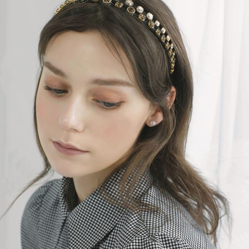 LUDE Minimal Crystal Hairband