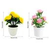 Multicolor Artificial Rose Bonsai Craft Photography Props Simulated Potted Flower Wedding Favors Scene Model