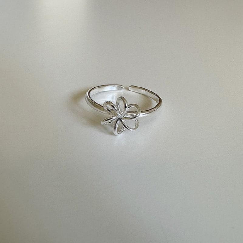 mosxe [925silver] Wire flower ring