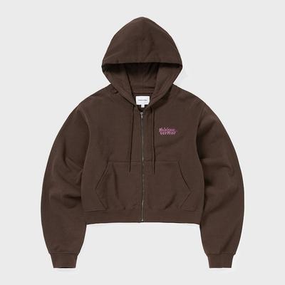ThIs Is Never That Ol Logo W Reißverschluss Hoodie Dunkle Schokolade
