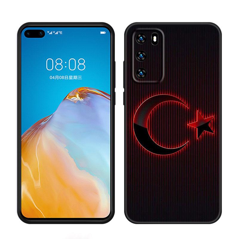 

Чехол для телефона с турецким флагом для Huawei Pura 70 Ultra P20 P30 P40 Lite P60 Art P50 Pro P50E P Smart 2018 2019 2020 2021 Huawei P50 Pro