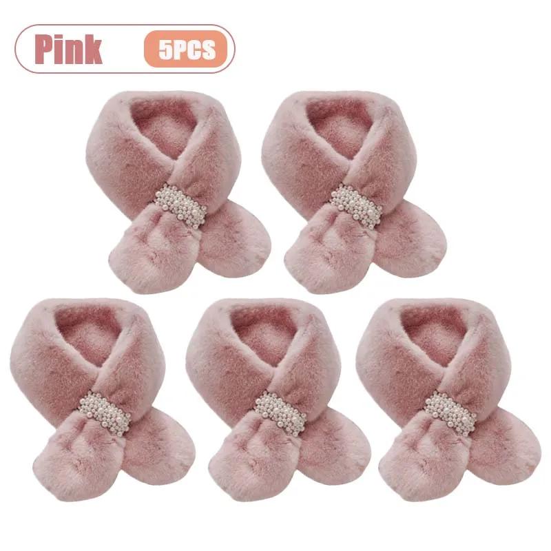 Women Winter Faux Rabbit Fur Scarf Warm Soft Neck Warmer Korean Style Collar Cozy Neck Shawl for Autumn Winter Fashion Accessory