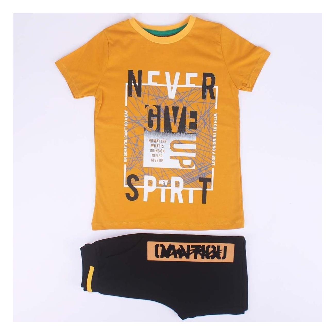 

Boy Yellow Black Never Written Shorts 2-Pack Set