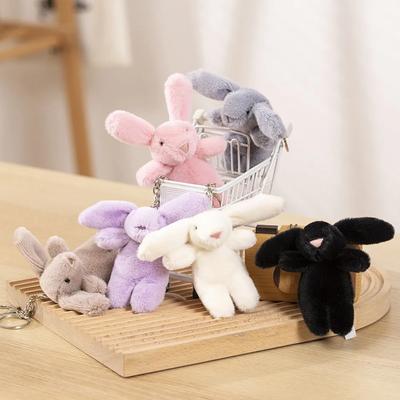 Cute Cartoon Bunny Plush Doll Keychain Girl Ragdoll Backpack Decoration Pendant Gift