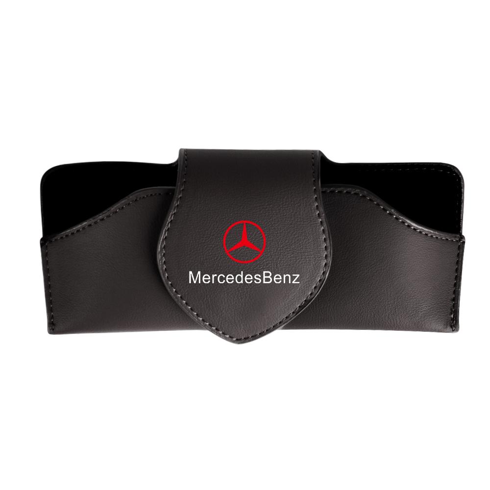 1pc Car Sun Visor Glasses Clip Box Sunglasses Protect Case For Mercedes Benz Accessories AMG W204 W213 W205 W211 W176 Cla Smart