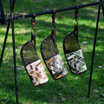 Aufbewahrungstasche für Outdoor-Besteck mit Netztasche, wasserdicht, tragbar, für Reisen, Camping, Picknick, Essstäbchen, Gabel, Löffel, Utensilien, Organizer, Trocknungs-Tragetasche