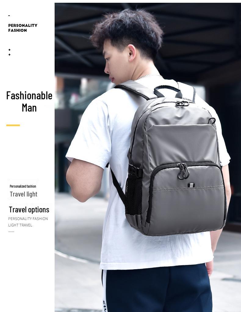 Men's Large Capacity Autumn 2025 Trend Backpack - Fashionable Sports Shoulder Bag for Students
