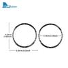 For Tesla Model 3 Highland 2024 2025 Real Soft Carbon Fiber Rear Door Audio Ring Trim Sticker Car High Quality Accessories
