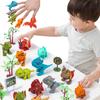 Dinosaur Model Toys Movable Joints Finger Biting Simulation Animals Jurassic Dinosaurs for Children Interaction Educational Toy