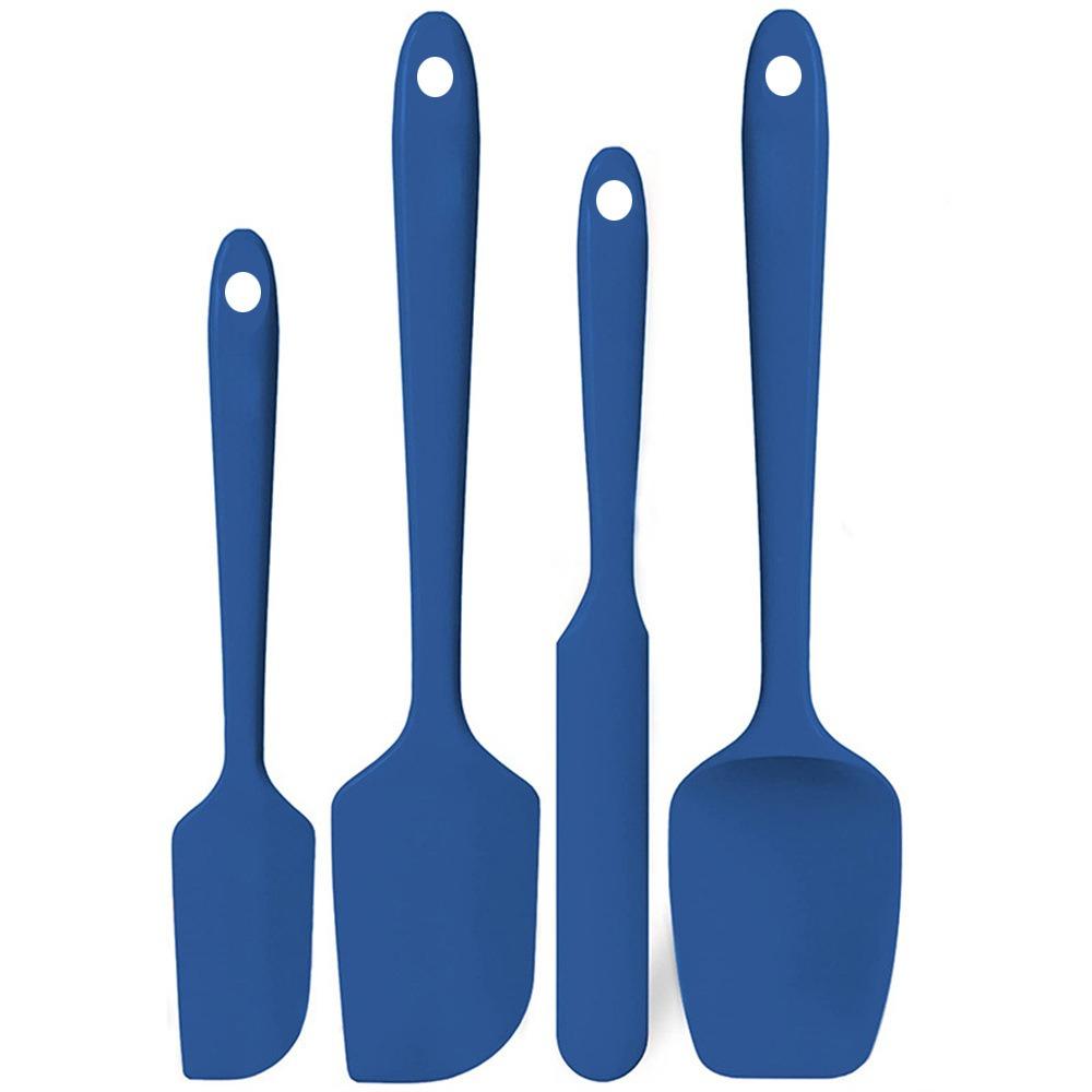 4PCS Heat Resistant Silicone Spatula Non-slip Kitchen Baking Tool Cooking Utensil Set Home Baking