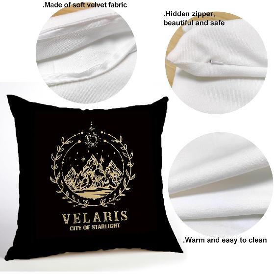 OUZ Fourth Wing Merch, Basgiath War College Pillow Cover, pired Gift for Dragon 2 Sided Pillowcase, Birthday Graduation Gift Pillow Case Decor, Home
