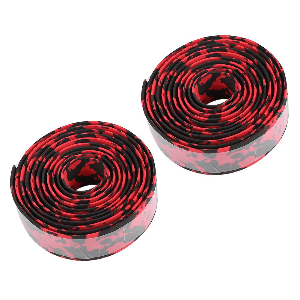 EVA Cycling Handlebar Bar Tape Lightweight Road Bike Bicycle Handle Wrap Black & red