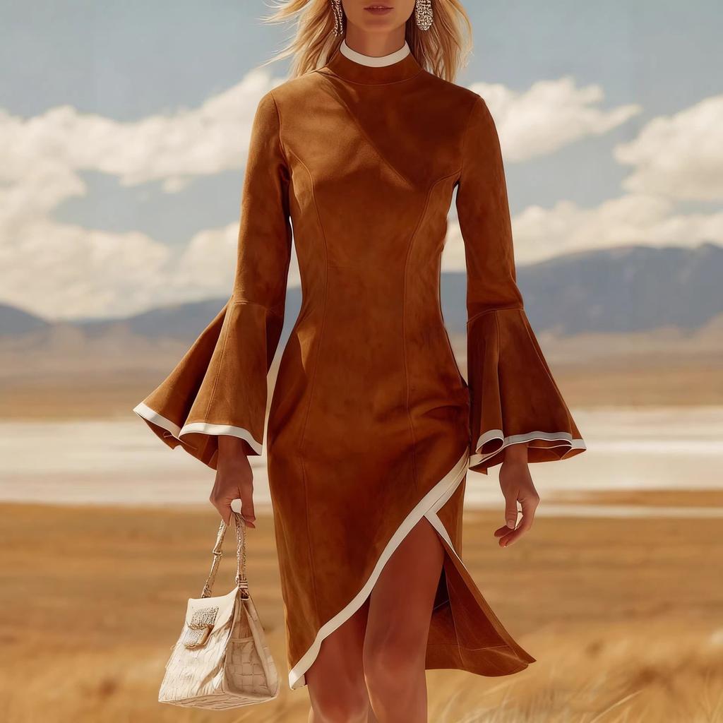 Women's Casual And Fashionable ,color Dress