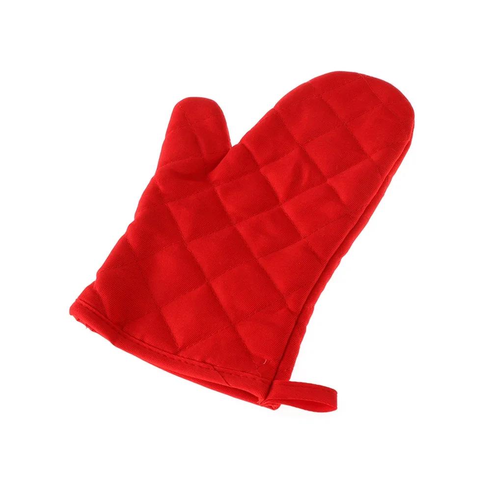 1PC New Portable Black Cotton Blend Thick Kitchen Baking Cook Insulated Padded Oven Gloves Mitt