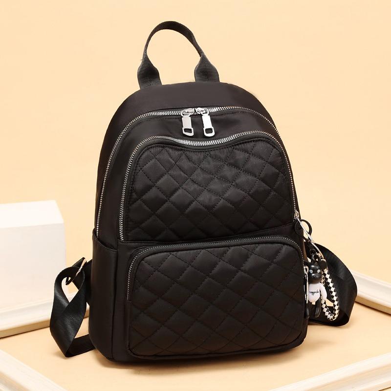 Backpack Women's New Large Capacity Going Out Fashion Travel Bag Alphabet Casual Outdoor Oxford Cloth Bag
