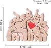 New Penguin Family Wooden Puzzle Decoration Customization Name Puzzle Accessories DIY Birthday Gift Thanksgiving Gift