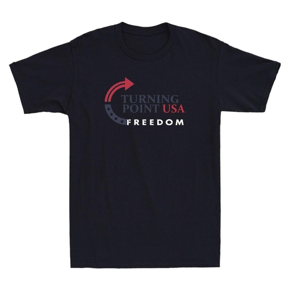 Freedom Turning Point USA ; Men’s Short Sleeve Funny Meme Quote Graphic T Unisex T-Shirt XXXL