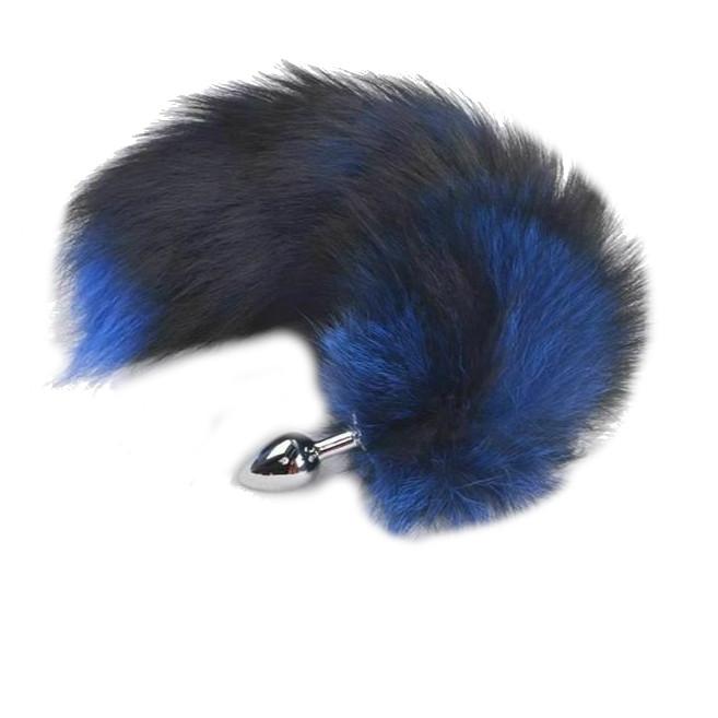 Fox Faux Fur Tail Metal Anal Stainless Steel Butt Plug  Butt Plug Tails