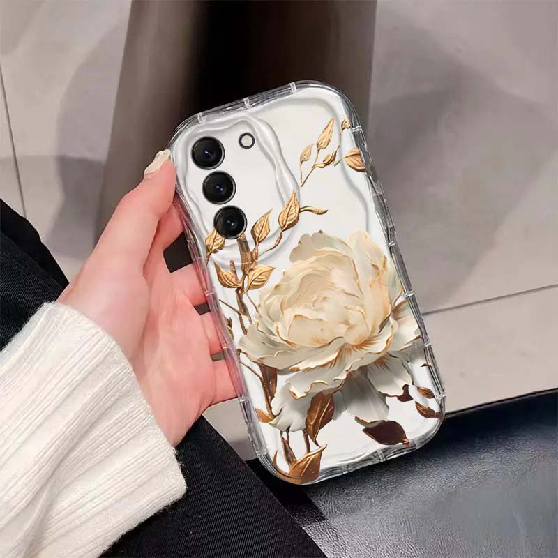 Handyhülle Für Infinix Note 50 Pro 30 40 GT 30 Pro Hot 50 Pro 40i Smart 10 Plus 9 8 Blumen Goldene Lotus Blume TPU Hülle Silikon
