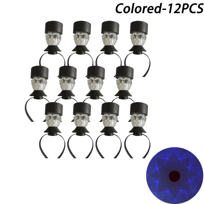 20 Stück Lampe Solar Poollicht Rahmen auf dem Boden für Schwimmbad Außenpool Zaun Dekorative Accessoires Wasserdicht LED