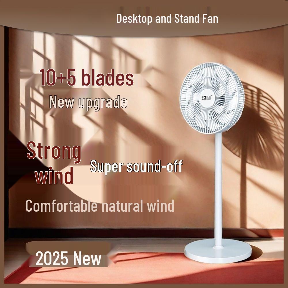 Camel Low Noise Oscillating Floor Fan: Powerful Standing & Table Fan for Home & Dorm, Large Air Volume