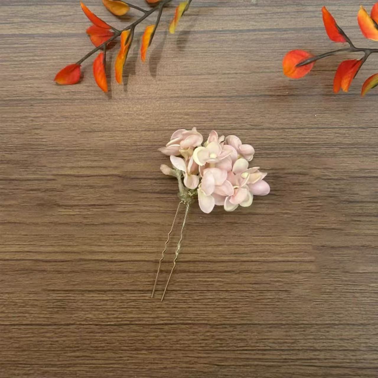 Original Bauhinia Flower Cluster Super Immortal Purple Hairpin Ancient Style Bridal Headpiece
