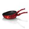 Set of 2 Granite-coated Pans 22/26cm BERLINGER HAUS Metallic Line Burgundy BH-1612-Nf
