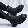 Thick-soled letter short boots men's 2025 new versatile locomotive boots high boots sleeve knight boots 5014-R