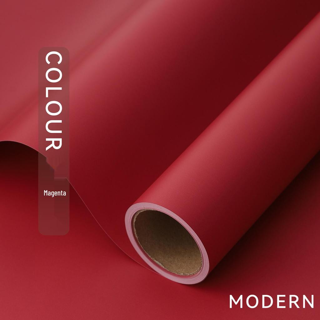 Korean Style Matte Floral Wrapping Paper - Morning Mist Roll, Skin-Feel, Waterproof.