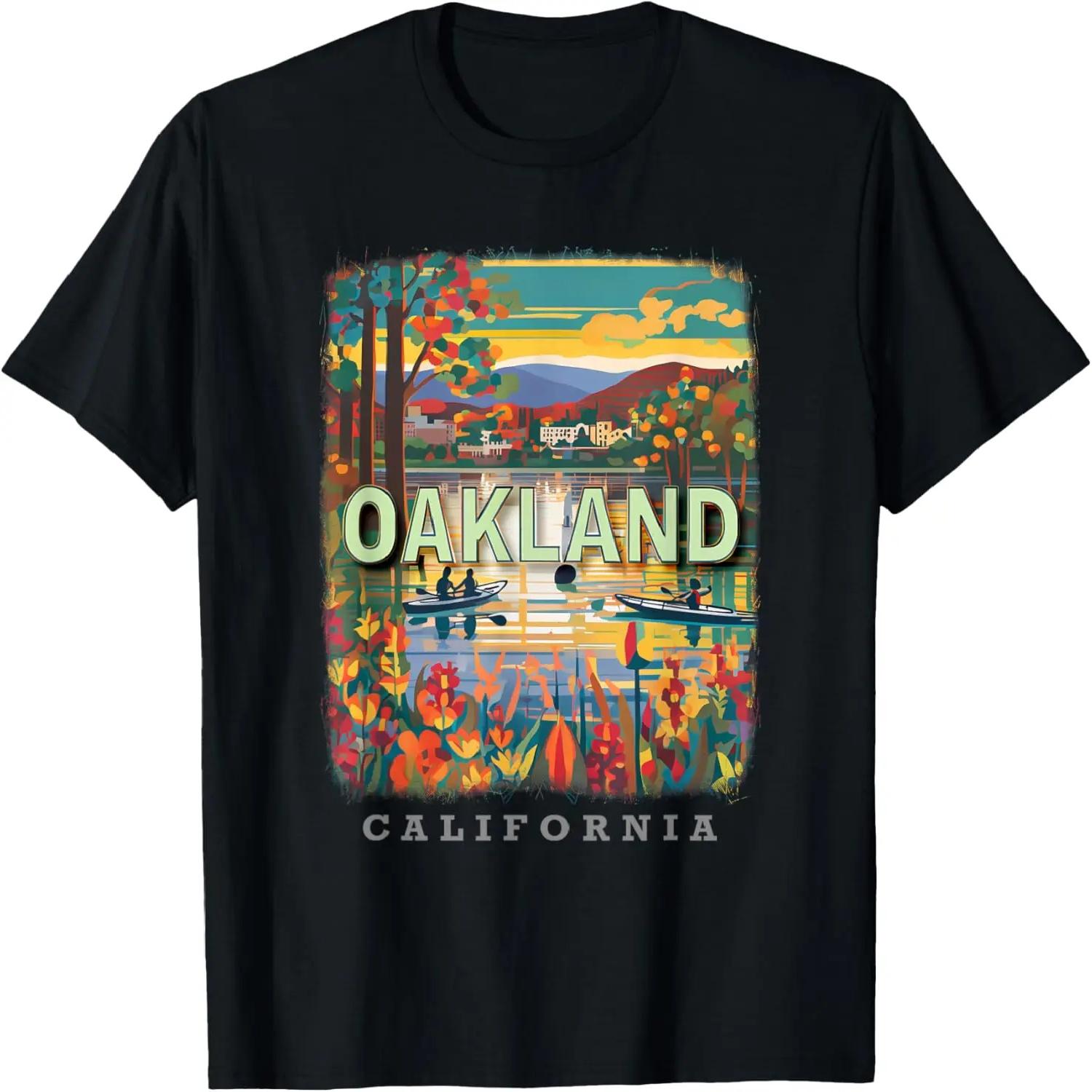 Oakland California CA Lake Merritt Bliss SD608 T-Shirt S чёрный