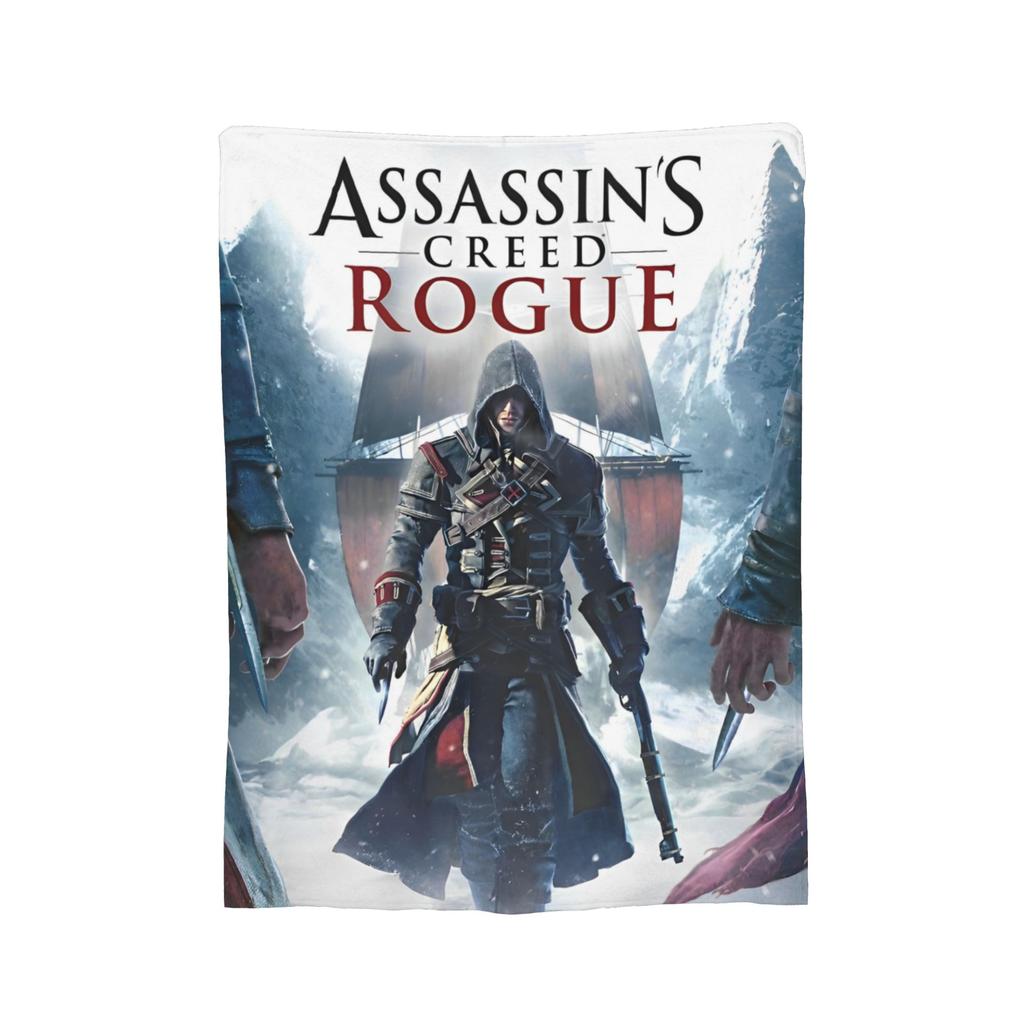 A-Assassins C-Creeds Blankets Coral Fleece Plush Breathable Lightweight Thin Throw Blanket for Bed Travel Bedding Throws