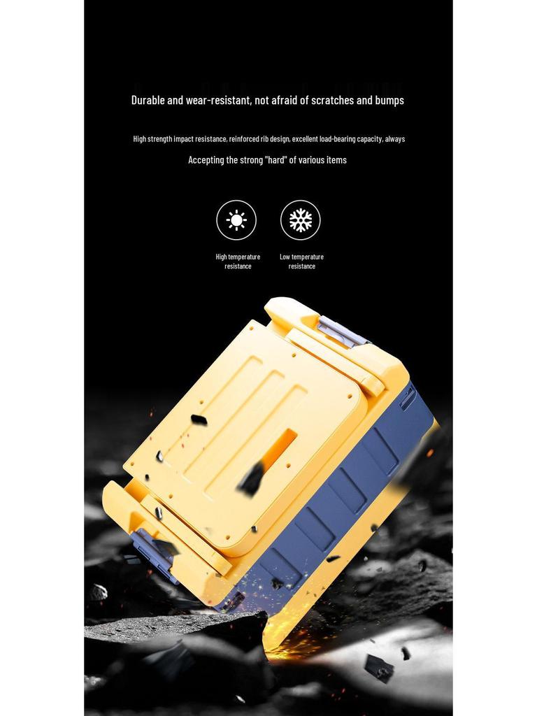 Outdoor Storage Trunk: Car-Mounted Organizer for Camping Supplies