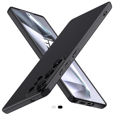 Luxe Matte Siliconen Zachte Hoes Voor Samsung Galaxy S25 S24 S23 Ultra Fe Plus S25+ Transparant Effen Zwart Ultradunne Cover Shell