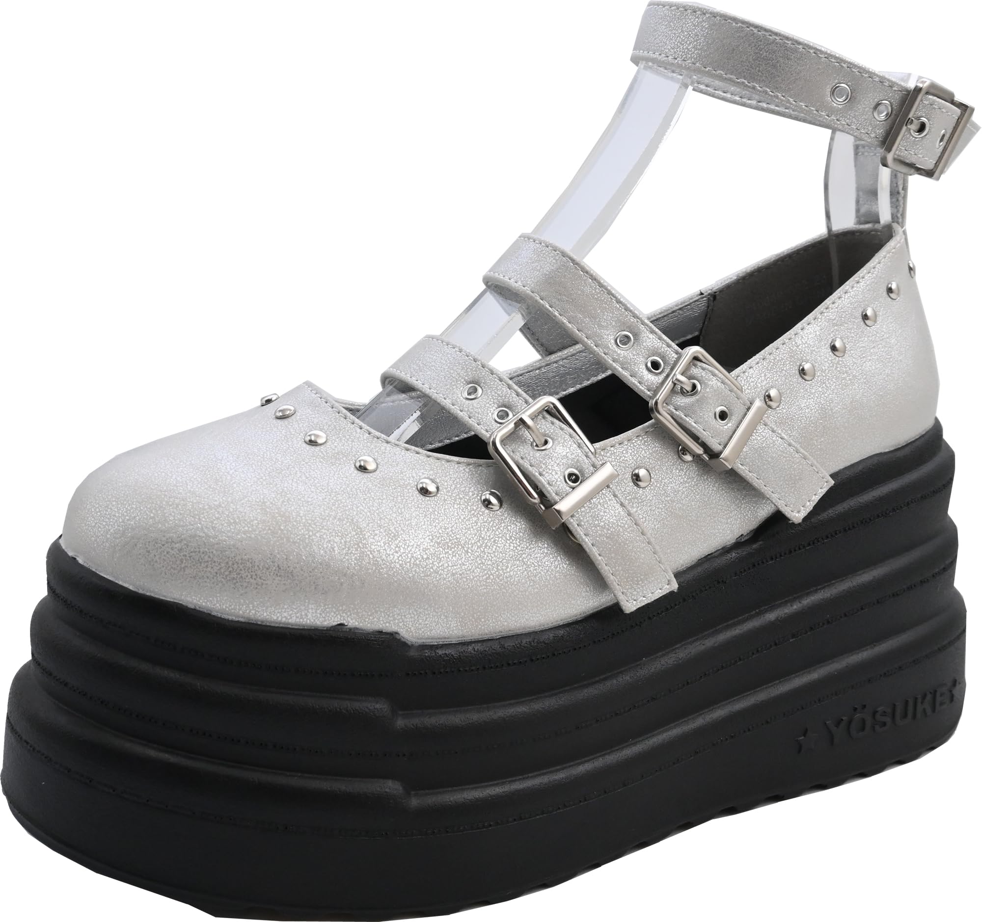 

Yosuke Platform Shoes, 2710049, Women s, Silver, 25.0 cm