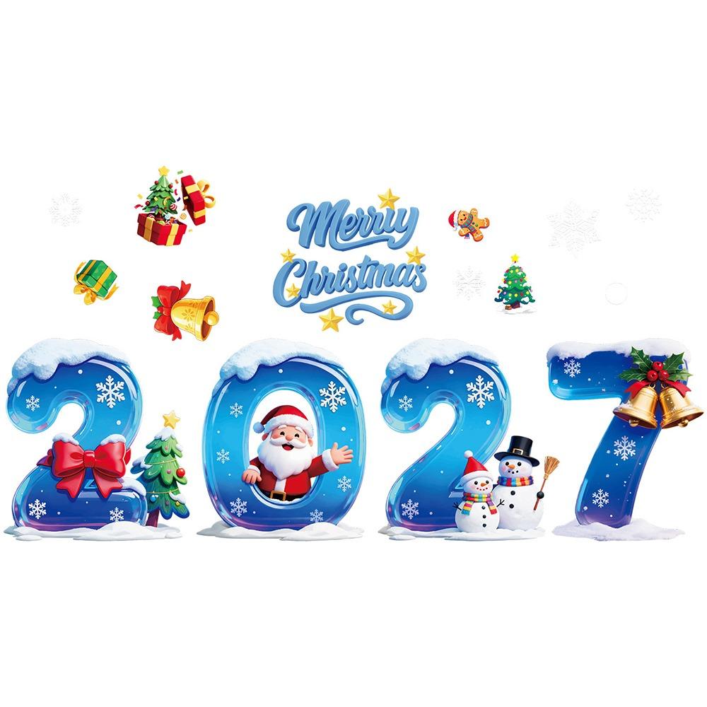 2027 Window Static Clings Electrostatic Window Decorations  Shopwindow Ornament