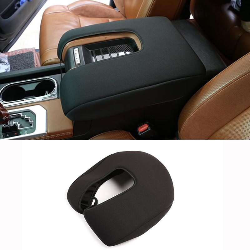 Für Toyota Tundra 2007-2021 PU-Leder Auto Innenraum Mittelkonsolenabdeckung Armlehnenbox Schutzabdeckung Zierleiste Innenraumzubehör