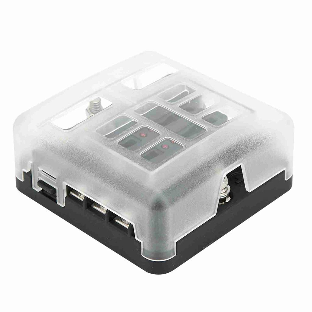 6 Way Fuse Box Car Boat Power Distribution Blade Fuse Holder Block Panel 12V?32V