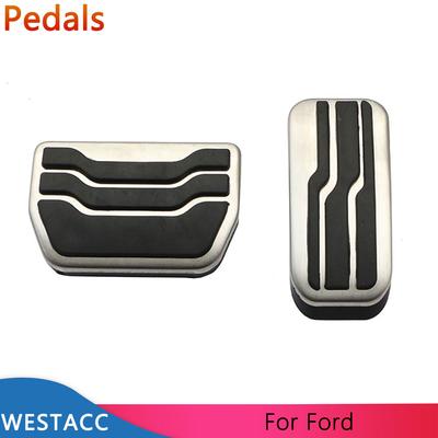 Edelstahl-Autopedale, Gas- und Bremspedalabdeckung für Ford New Mondeo Edge 2015–2017 im Innenbereich