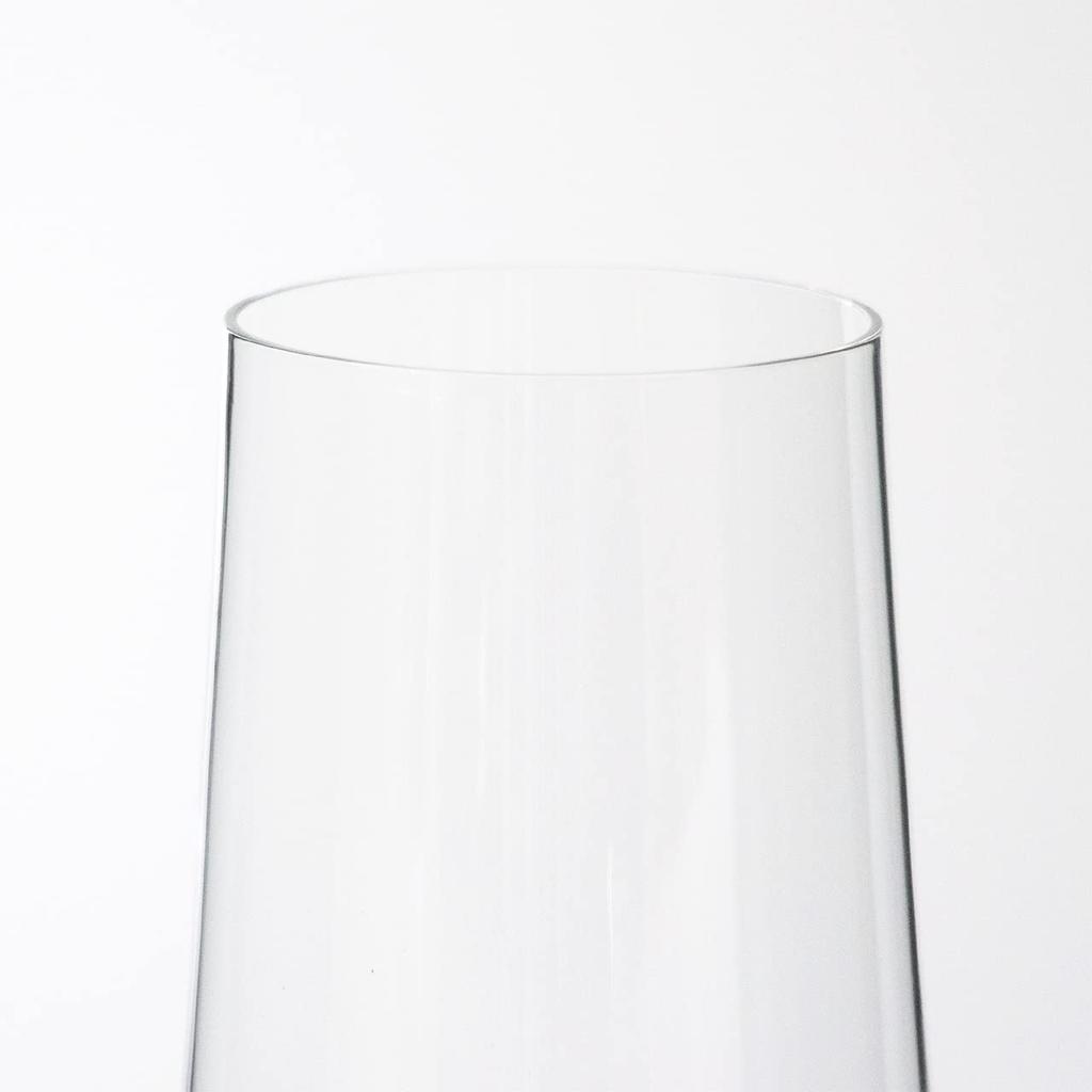 Wired Beans Le Series Beer Glass, 470ml, In a Japanese Cedar Box (Le Tre, Transparent, Clear)