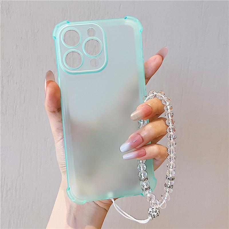 With Bracelet Matte Shockproof Phone Case For Samsung Galaxy A56 A16 A36 A26 A06 A55 A35 A25 A15 A05 5G Bumper Back Cases Cover