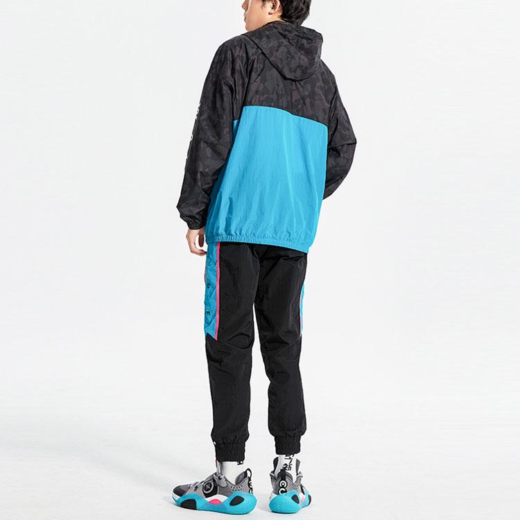 Li Ning Wade Series Casual Sports Hooded Half-Zip Jacket Men Jacket Black AFDQ185-1