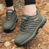 PU Leather Hiking Shoes for Women Anti-slip Wear-resistant Outdoor Sneakers Breathable Casual Sports Shoes for Trekking Camping